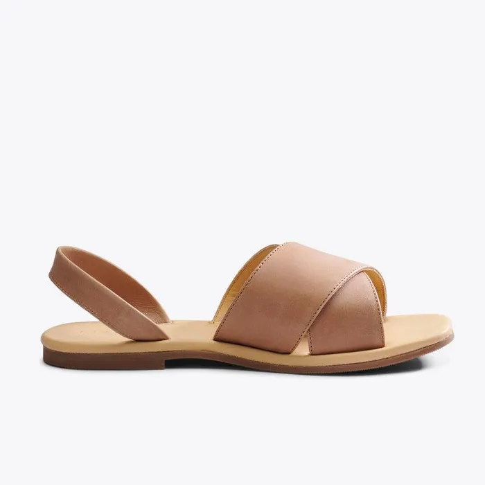 Nisolo Sandals Women AllDay Cross Strap Sandal Almond