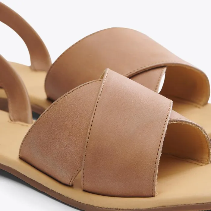 Nisolo Sandals Women AllDay Cross Strap Sandal Almond
