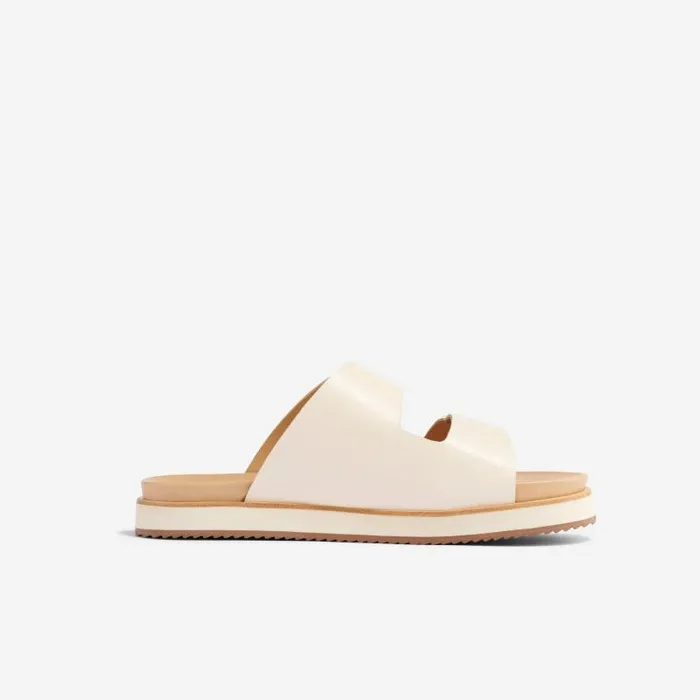 Nisolo Sandals Women Ella Flatform Slide Bone Nisolo Sandals Women Ella Flatform Slide Bone