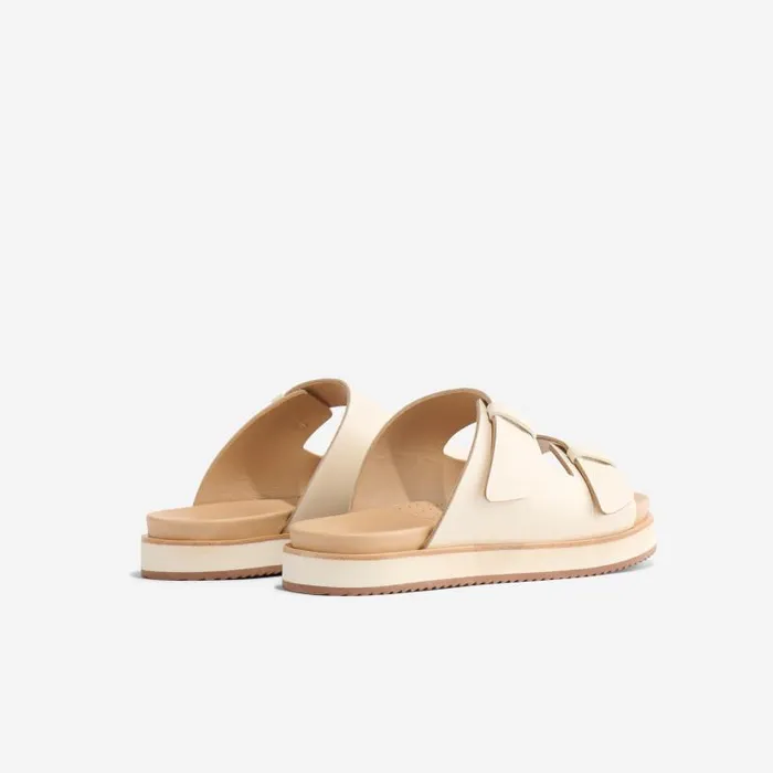 Nisolo Sandals Women Ella Flatform Slide Bone Nisolo Sandals Women Ella Flatform Slide Bone