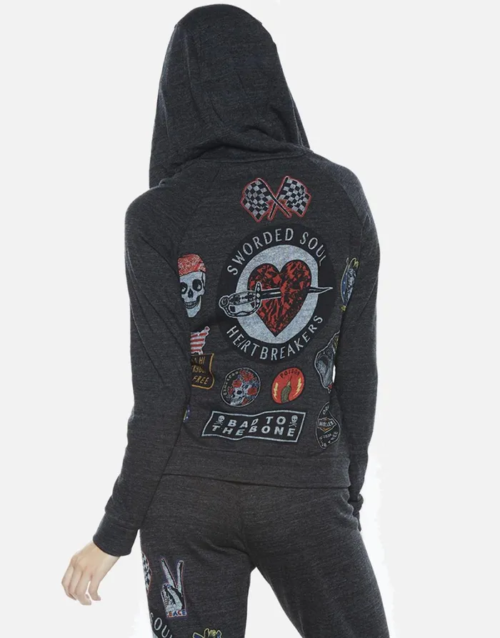 Noella Heartbreaker Heather Black Women039s Lauren Moshi Hoodies