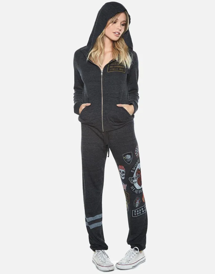 Noella Heartbreaker Heather Black Women039s Lauren Moshi Hoodies