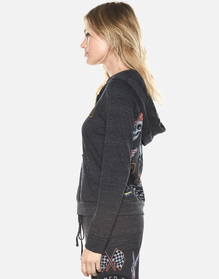 Noella Heartbreaker Heather Black Women039s Lauren Moshi Hoodies