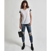 One Teaspoon Basic Tees LE HUNT ONE TEE WHITE 8211 Women
