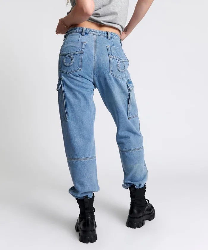 One Teaspoon Bottoms BERLIN BLUE CARGO MOTION JEANS 8211 Women