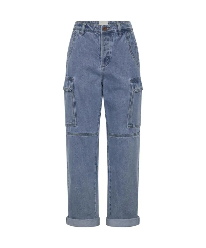 One Teaspoon Bottoms BERLIN BLUE CARGO MOTION JEANS 8211 Women