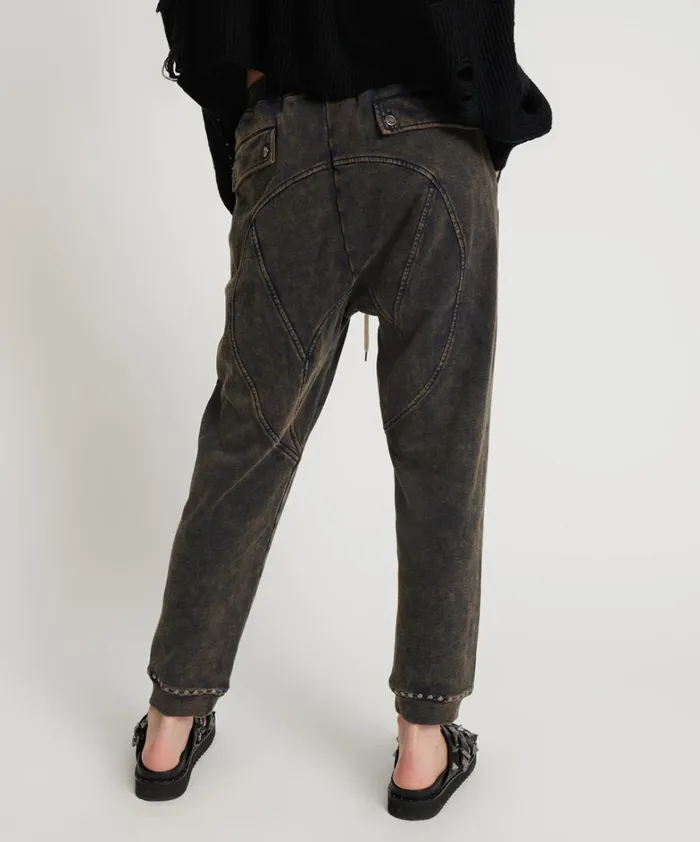 One Teaspoon Bottoms CHARCOAL STUDDED TRACKPANTS 8211 Women
