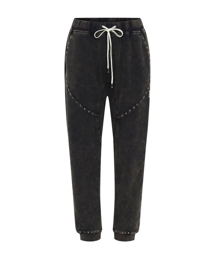 One Teaspoon Bottoms CHARCOAL STUDDED TRACKPANTS 8211 Women