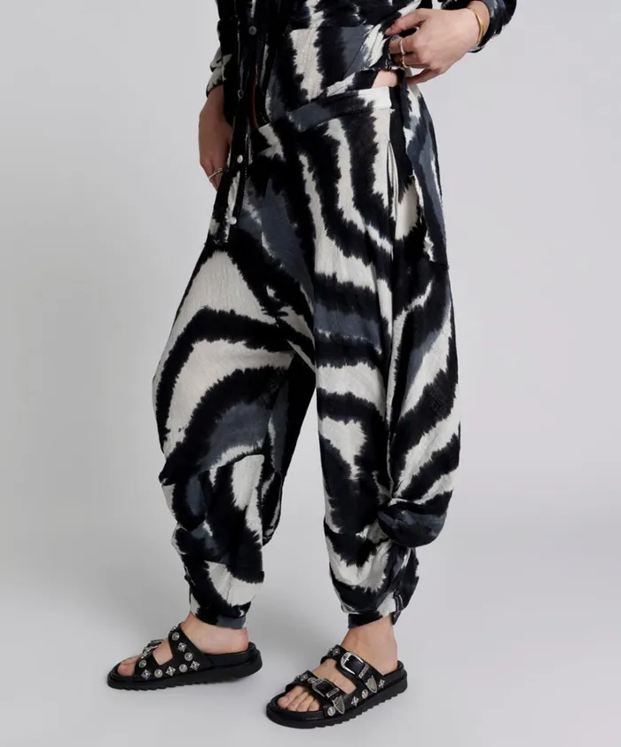 One Teaspoon Bottoms HAND PAINTED ECLIPSE GYPSY HAREM PANTS 8211 Women One Teaspoon Bottoms HAND PAINTED ECLIPSE GYPSY HAREM PANTS 8211 Women
