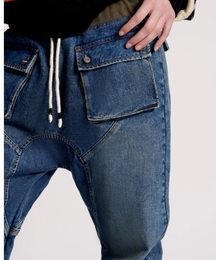 One Teaspoon Bottoms USED BLUE CADET JEANS 8211 Women