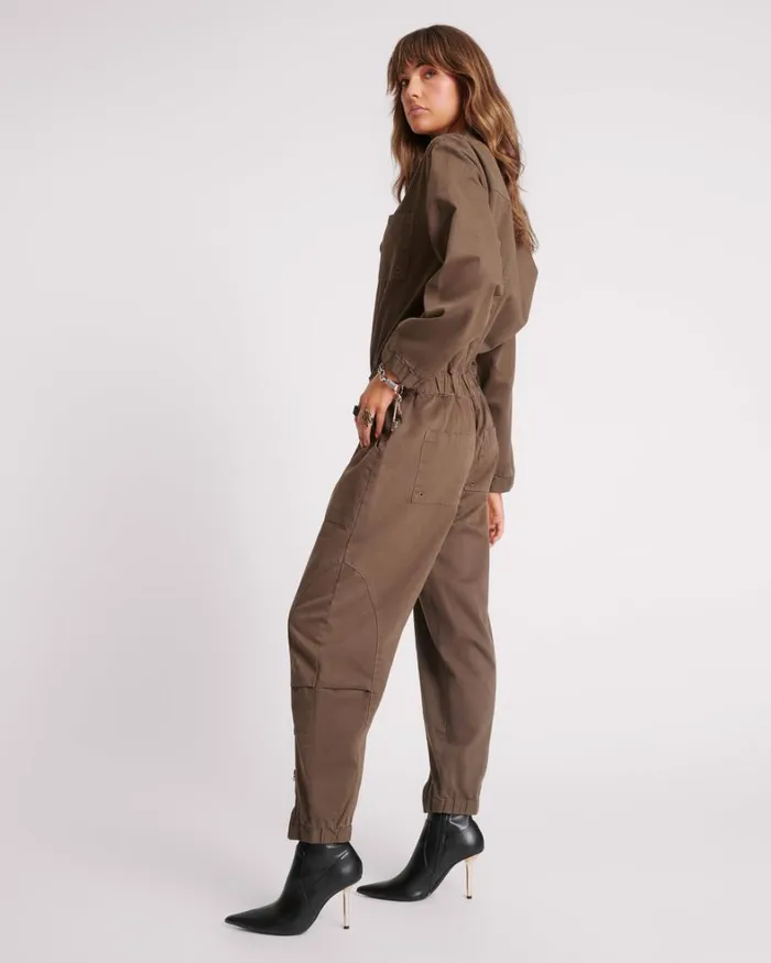One Teaspoon Denim Jumpsuits KHAKI DARK ROMANCE JUMPSUIT 8211 Women One Teaspoon Denim Jumpsuits KHAKI DARK ROMANCE JUMPSUIT 8211 Women