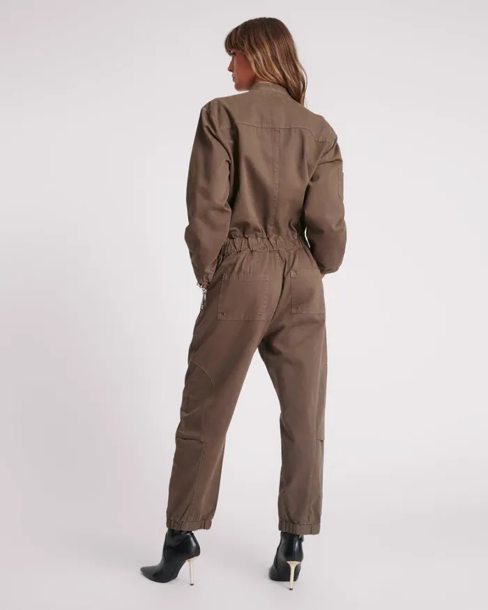 One Teaspoon Denim Jumpsuits KHAKI DARK ROMANCE JUMPSUIT 8211 Women One Teaspoon Denim Jumpsuits KHAKI DARK ROMANCE JUMPSUIT 8211 Women