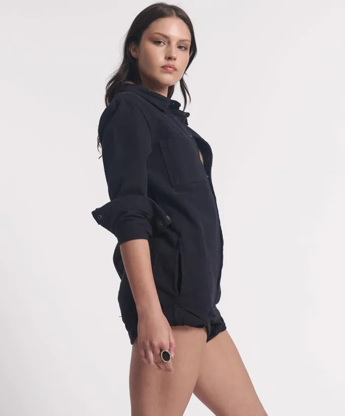 One Teaspoon Denim Jumpsuits ONYX BLACK PROPHECY JUMPSUIT BLACK 8211 Women One Teaspoon Denim Jumpsuits ONYX BLACK PROPHECY JUMPSUIT BLACK 8211 Women