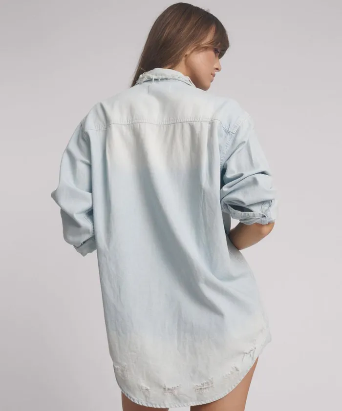 One Teaspoon Denim Tops CLASSIC EVERYDAY CHAMBRAY DENIM SHIRT 8211 Women One Teaspoon Denim Tops CLASSIC EVERYDAY CHAMBRAY DENIM SHIRT 8211 Women