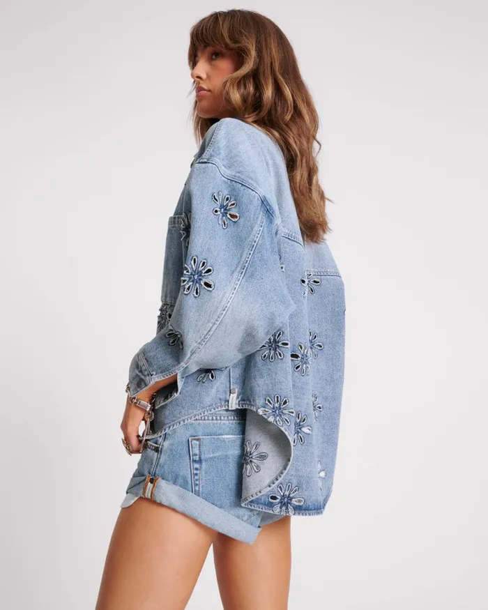 One Teaspoon Denim Tops COBAINE DAISY DARIA DENIM SHIRT 8211 Women