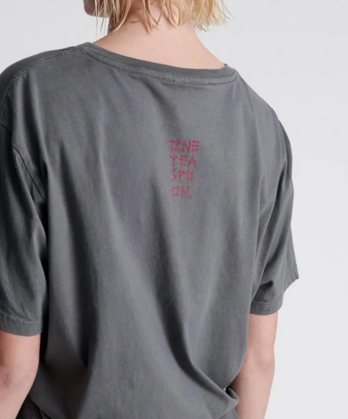 One Teaspoon Graphic Tees FEEL REAL ORGANIC UNISEX TEE 8211 Women