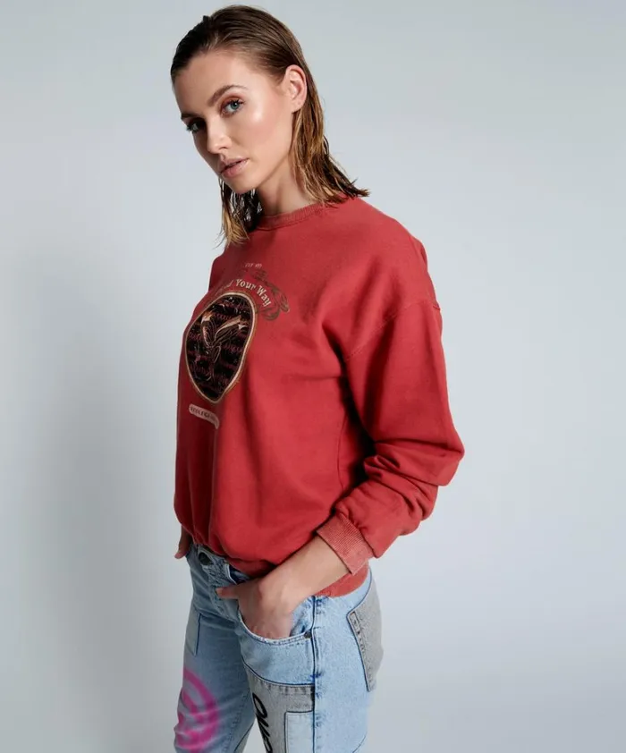 One Teaspoon Hoodies And Sweats MOBLACK FIND YOUR WAY UNISEX SWEATER 8211 Women One Teaspoon Hoodies And Sweats MOBLACK FIND YOUR WAY UNISEX SWEATER 8211 Women