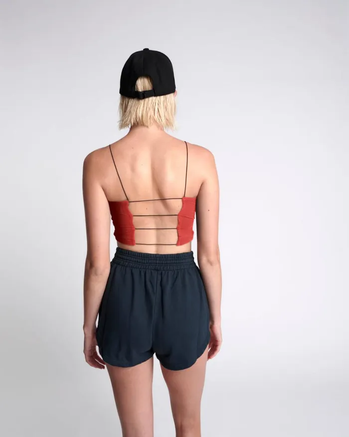 One Teaspoon Intimates OTS STRING BACK BOXER CROP RED 8211 Women