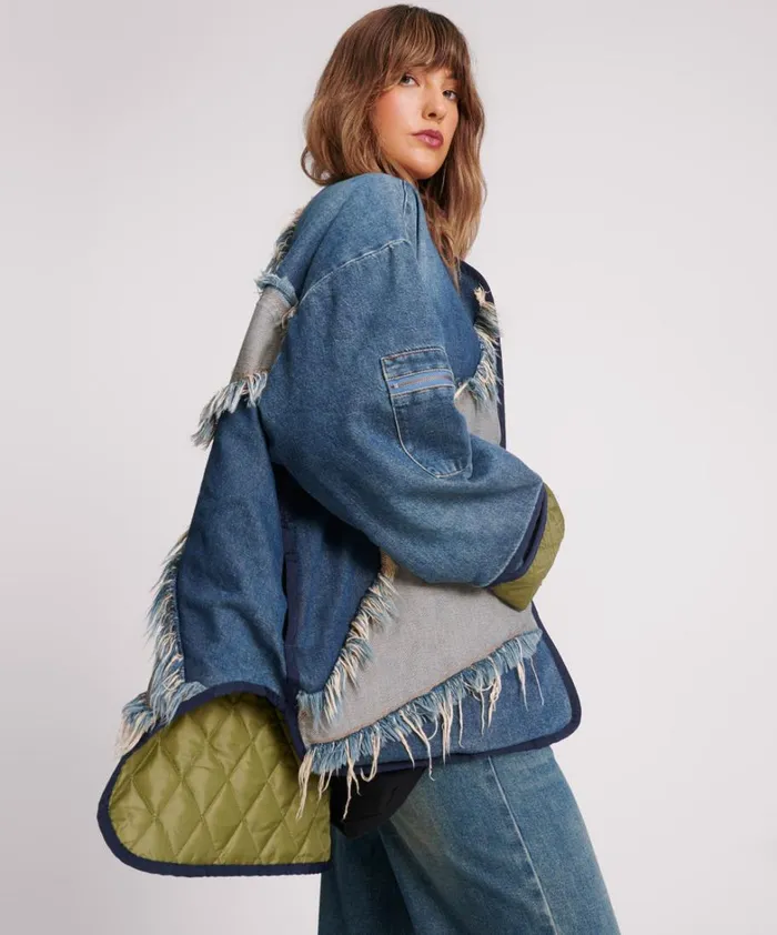 One Teaspoon Jackets MEMPHIS LIGHT STAR DENIM WADDED JACKET 8211 Women One Teaspoon Jackets MEMPHIS LIGHT STAR DENIM WADDED JACKET 8211 Women