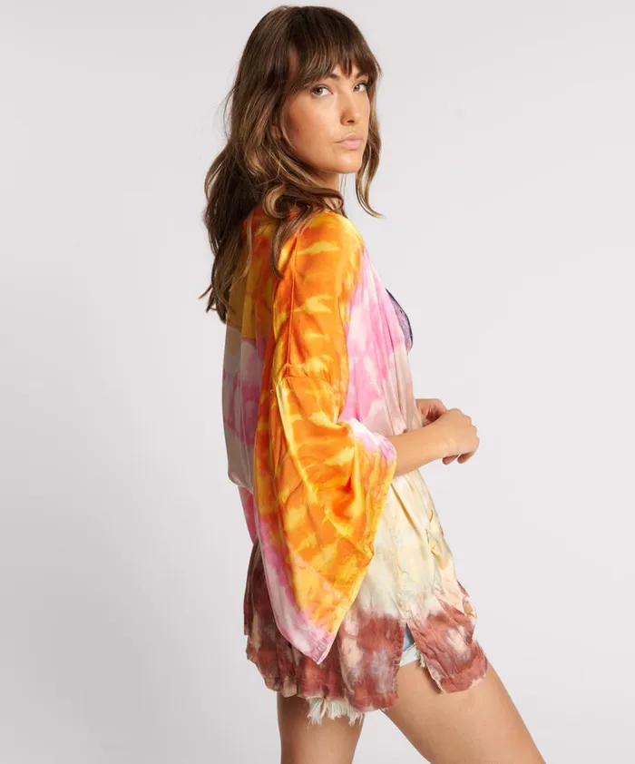 One Teaspoon Jackets MIRAGE HAND DYED SATIN KIMONO 8211 Women