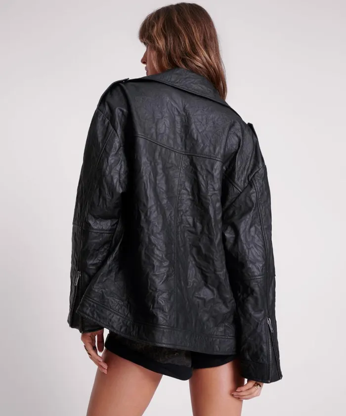 One Teaspoon Leather Jackets BOYFRIEND LEATHER BIKER JACKET 8211 Women