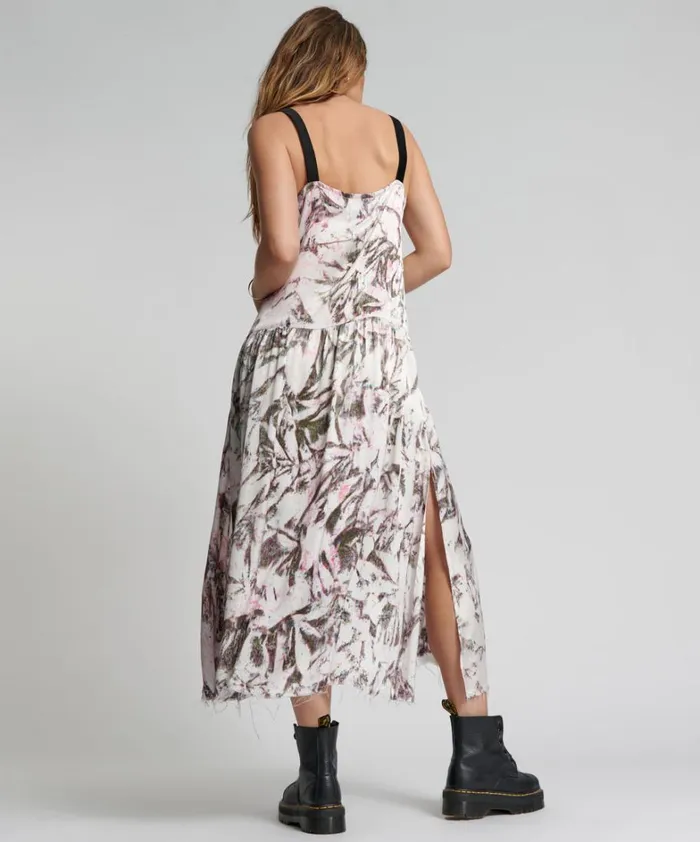 One Teaspoon Midi and Maxi Dresses ILLUSIONS RUNAWAY HAND PRINTED CAMI DRESS 8211 Women