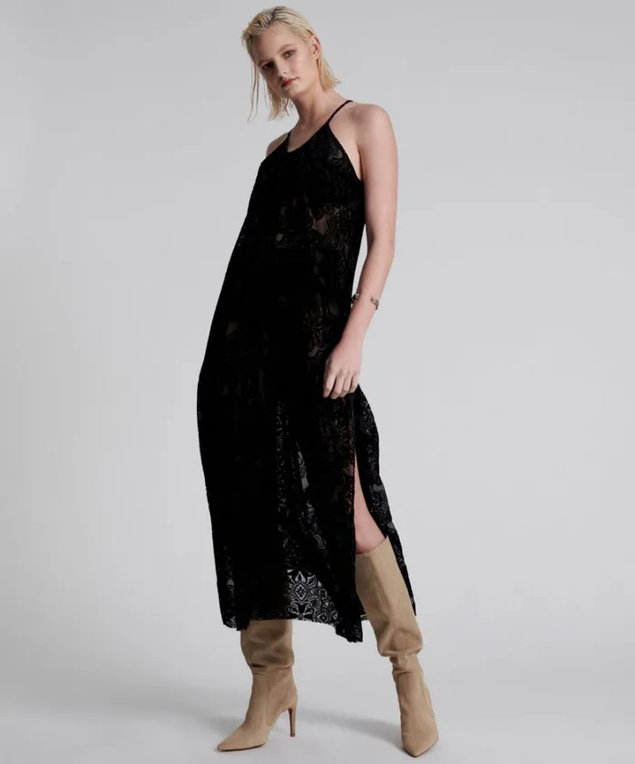 One Teaspoon Midi and Maxi Dresses WESTERN DEFIANCE LONG SLIP DRESS 8211 Women