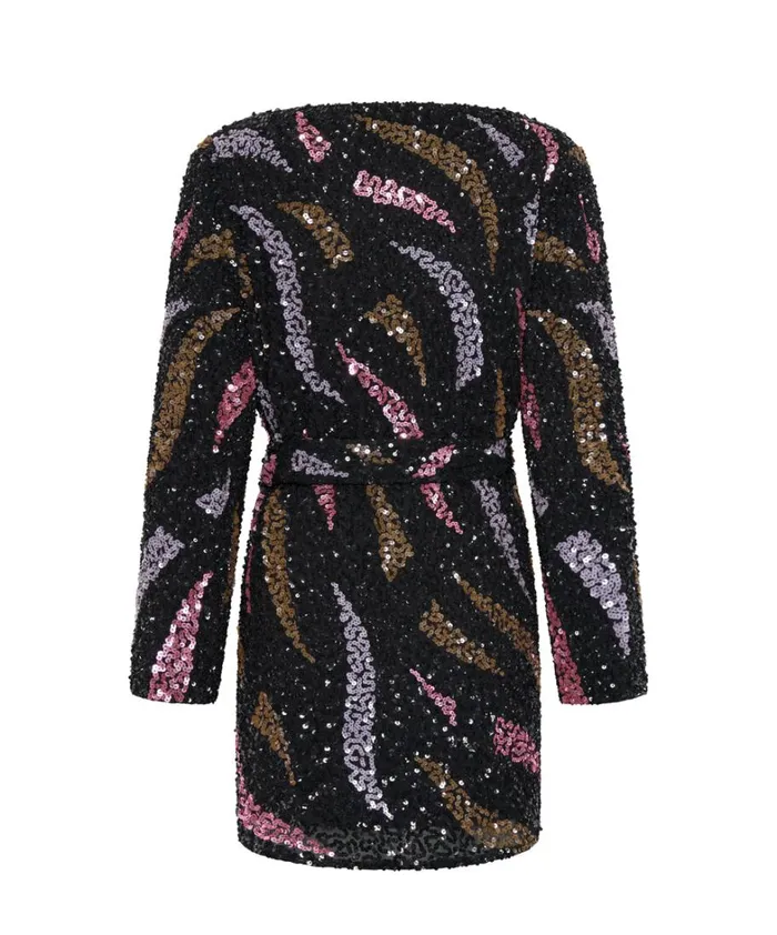 One Teaspoon Mini Dresses DELUSION HAND BEADED WRAP DRESS 8211 Women One Teaspoon Mini Dresses DELUSION HAND BEADED WRAP DRESS 8211 Women