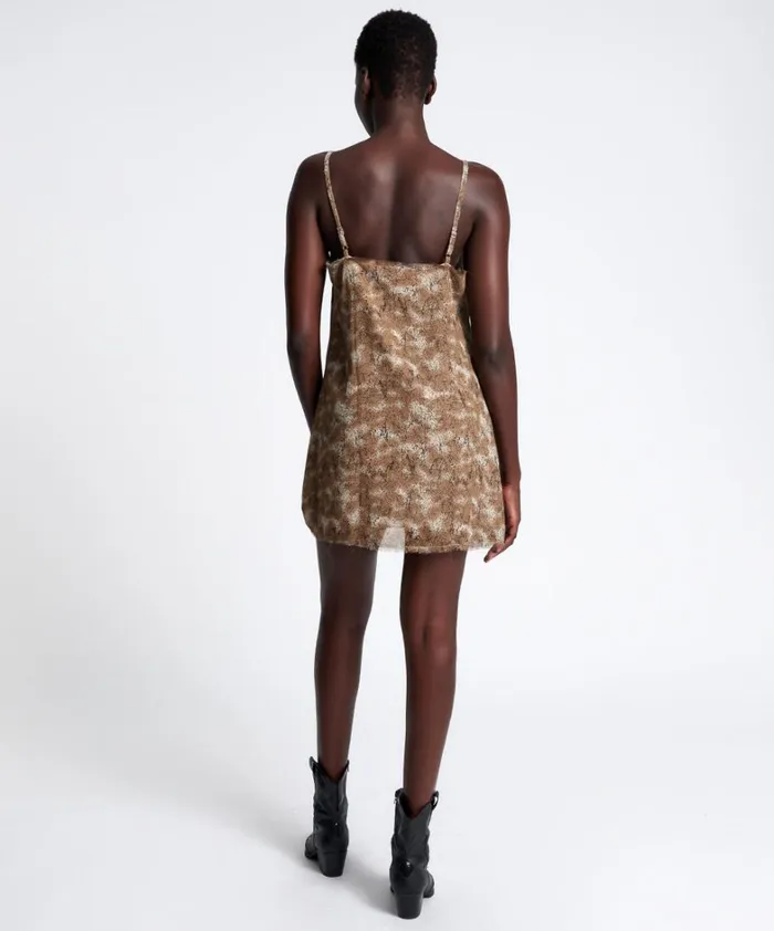 One Teaspoon Mini Dresses MYSTERIOUS SNAKE SLIP DRESS 8211 Women