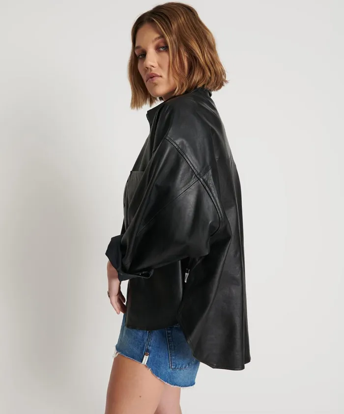 One Teaspoon Shirts LAST KISS LEATHER DARIA SHACKET 8211 Women