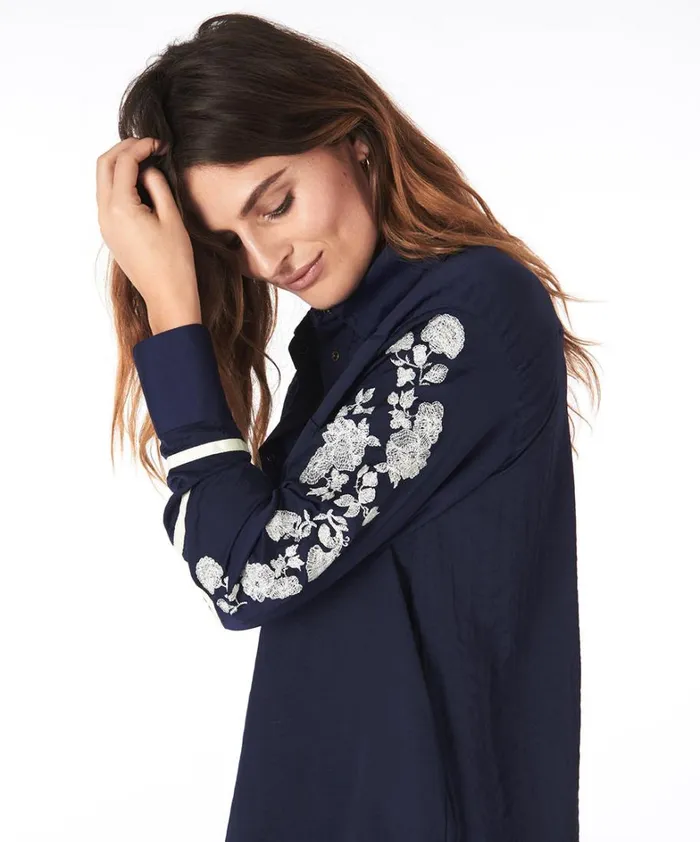 One Teaspoon Shirts SAN CERENA SHIRT BLUE 8211 Women One Teaspoon Shirts SAN CERENA SHIRT BLUE 8211 Women