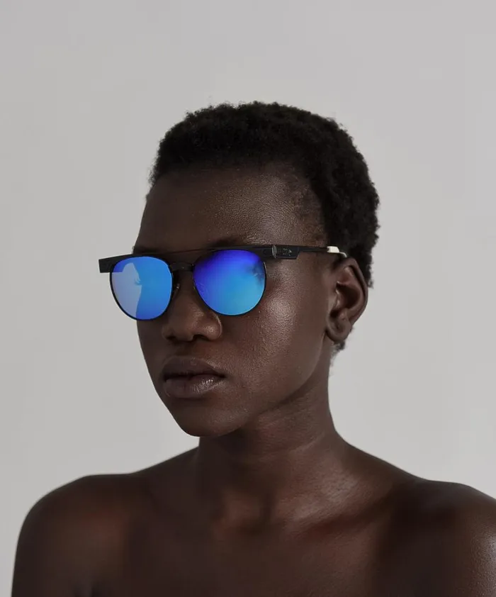 One Teaspoon Sunglasses CAPTAIN CASH SUNGLASSES BLACK 8211 Women