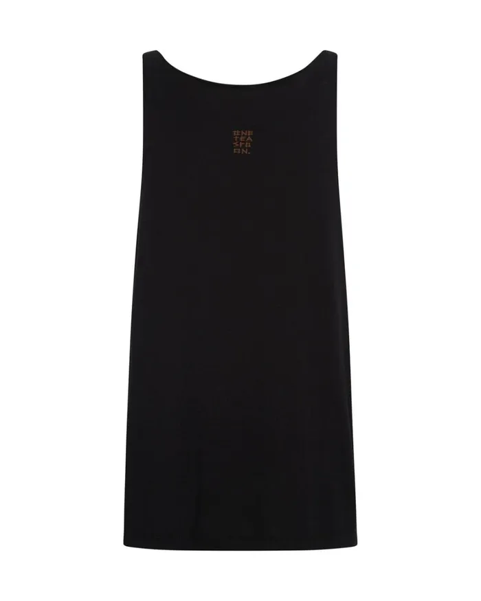 One Teaspoon Tees and Tanks BLACK STONE ORGANIC LOGO BARELY THERE TANK 8211 Women One Teaspoon Tees and Tanks BLACK STONE ORGANIC LOGO BARELY THERE TANK 8211 Women