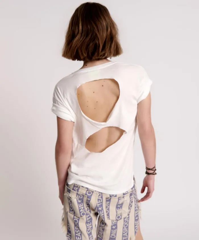 One Teaspoon Tees and Tanks LUCKY 8 FINE RIB BOYFRIEND TEE 8211 Women One Teaspoon Tees and Tanks LUCKY 8 FINE RIB BOYFRIEND TEE 8211 Women