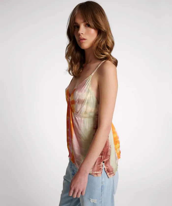 One Teaspoon Tees and Tanks MIRAGE HAND DYED SATIN CAMI 8211 Women One Teaspoon Tees and Tanks MIRAGE HAND DYED SATIN CAMI 8211 Women