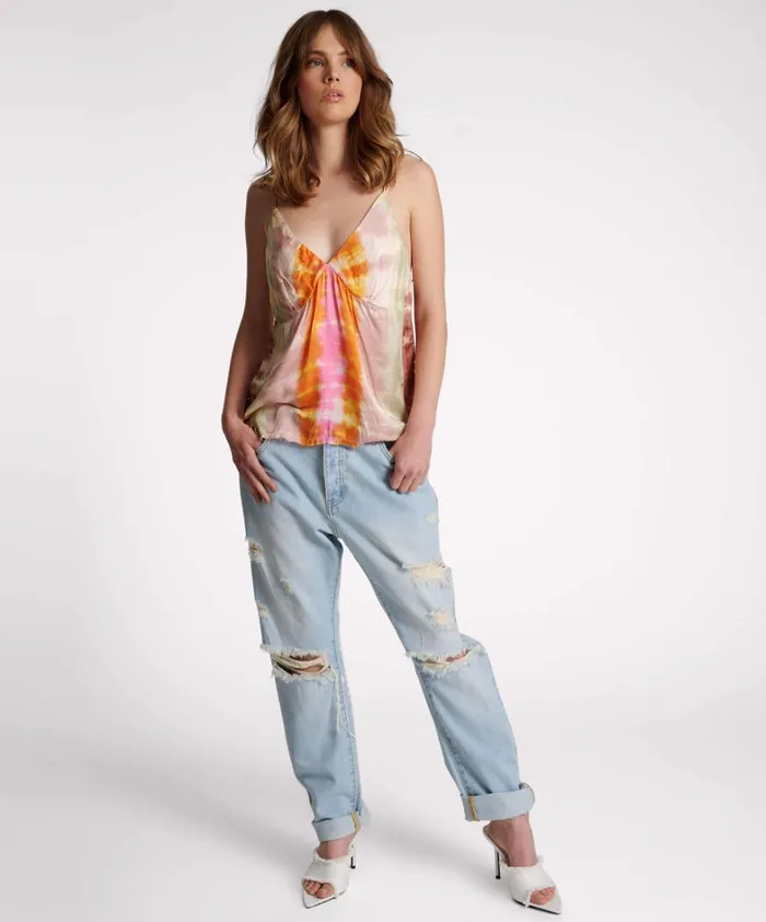 One Teaspoon Tees and Tanks MIRAGE HAND DYED SATIN CAMI 8211 Women One Teaspoon Tees and Tanks MIRAGE HAND DYED SATIN CAMI 8211 Women