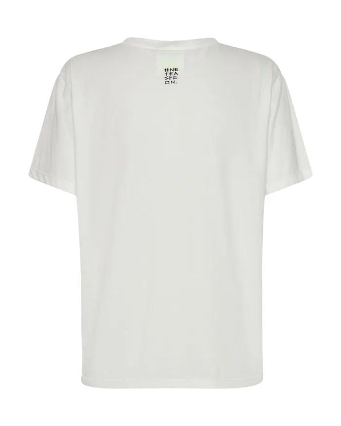 One Teaspoon Tees and Tanks ONE TEASPOON LOGO CREW NECK TEE WHITE 8211 Women