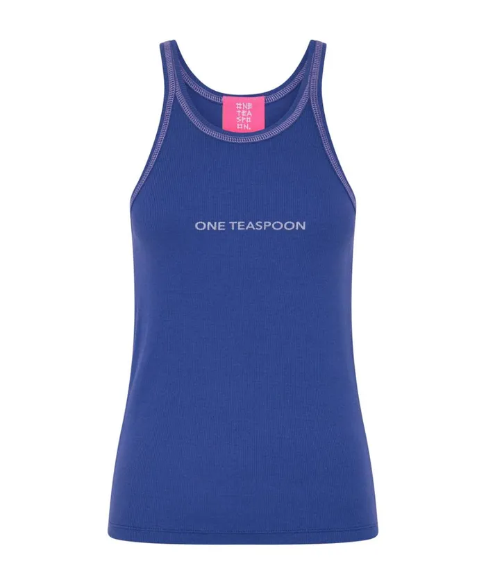 One Teaspoon Tees and Tanks VIOLET LOGO SINGLET 8211 Women
