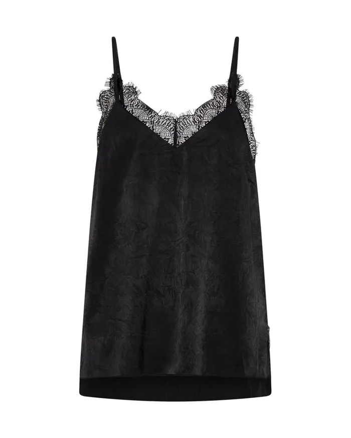 One Teaspoon Tops BLACK LACE CAMI TOP 8211 Women