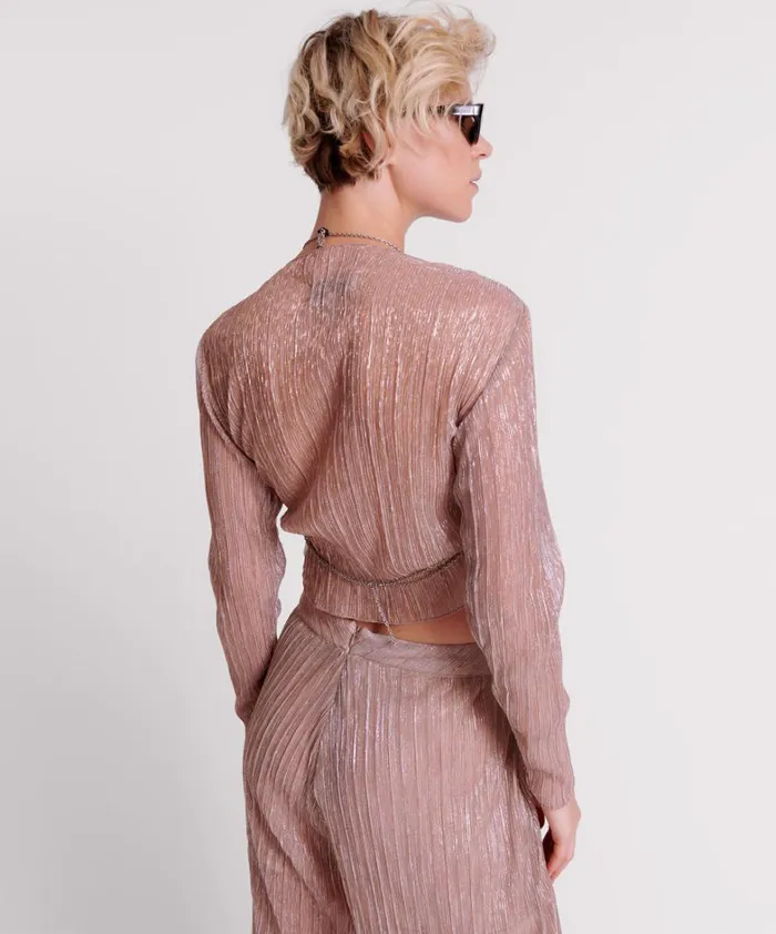 One Teaspoon Tops CELESTIAL ROSE PLISSE LONGSLEEVE TOP 8211 Women One Teaspoon Tops CELESTIAL ROSE PLISSE LONGSLEEVE TOP 8211 Women