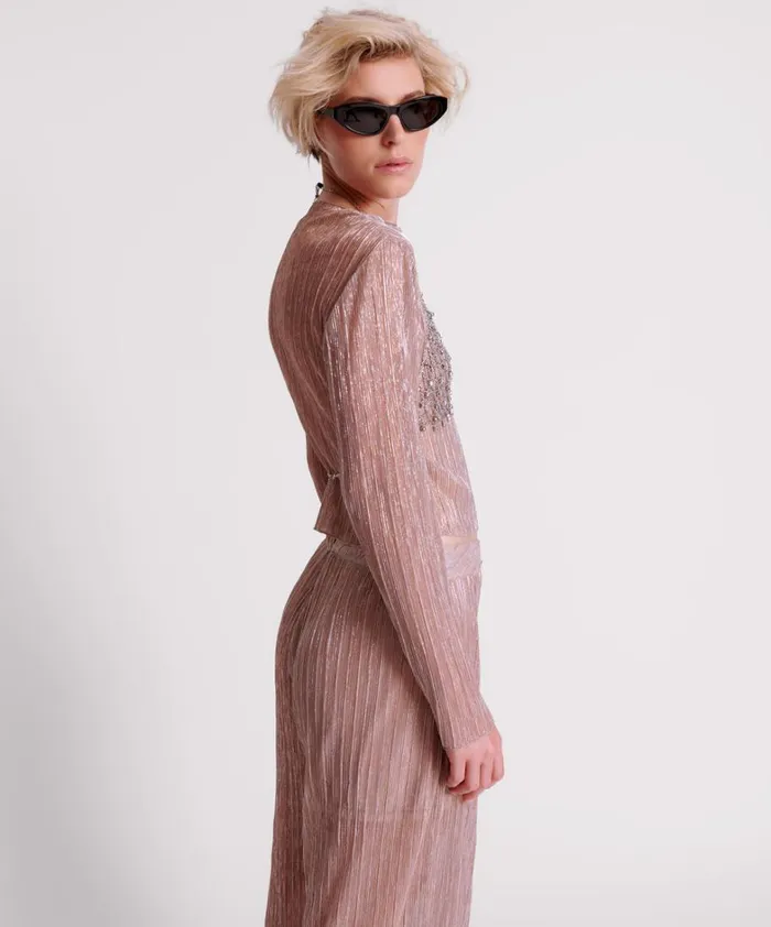 One Teaspoon Tops CELESTIAL ROSE PLISSE LONGSLEEVE TOP 8211 Women One Teaspoon Tops CELESTIAL ROSE PLISSE LONGSLEEVE TOP 8211 Women