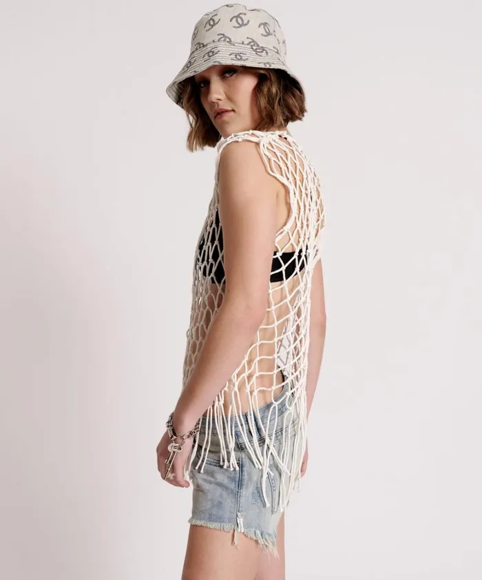 One Teaspoon Tops HAND KNOTTED CASTAWAY TOP 8211 Women One Teaspoon Tops HAND KNOTTED CASTAWAY TOP 8211 Women