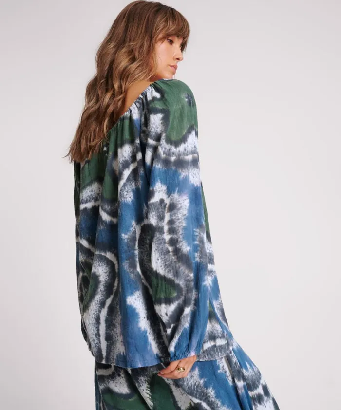 One Teaspoon Tops HAND PAINTED FLORAL MUSLIN MINOAN TOP 8211 Women