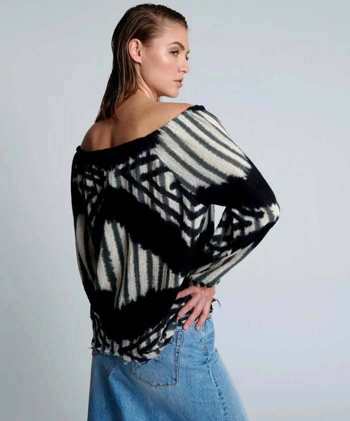 One Teaspoon Tops SANTORINI HAND PRINTED MINOAN TOP 8211 Women One Teaspoon Tops SANTORINI HAND PRINTED MINOAN TOP 8211 Women