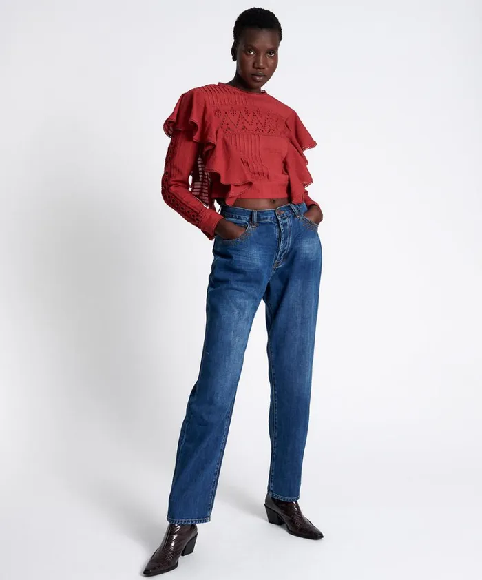 One Teaspoon Tops VICTORIA LONGSLEEVE CROP 8211 Women One Teaspoon Tops VICTORIA LONGSLEEVE CROP 8211 Women