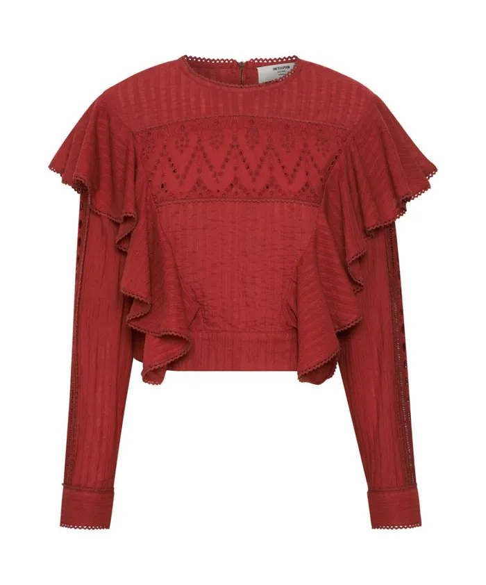 One Teaspoon Tops VICTORIA LONGSLEEVE CROP 8211 Women One Teaspoon Tops VICTORIA LONGSLEEVE CROP 8211 Women