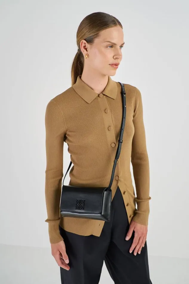 Oroton Baguette Bags Women Della Small Baguette Black