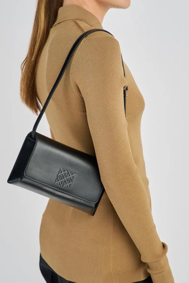 Oroton Baguette Bags Women Della Small Baguette Black