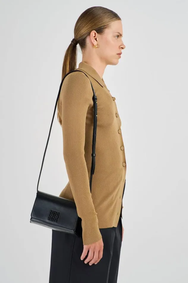 Oroton Baguette Bags Women Della Small Baguette Black