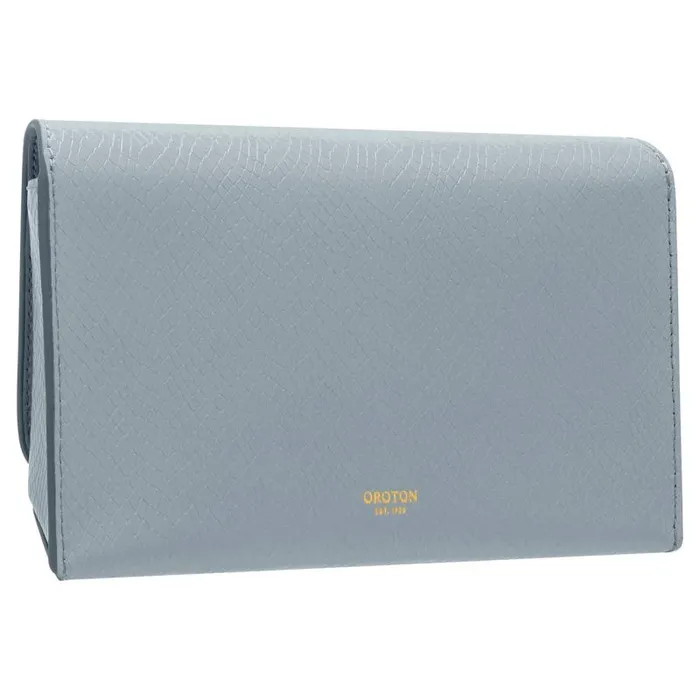 Oroton Baguette Bags Women Della Texture Small Baguette Dusk Blue